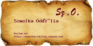 Szmolka Odília névjegykártya